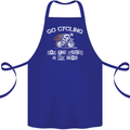 Go Cycling Say Voices in My Head Cyclist Cotton Apron 100% Organic Royal Blue
