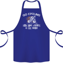 Go Cycling Say Voices in My Head Cyclist Cotton Apron 100% Organic Royal Blue