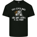 Go Cycling Say Voices in My Head Cyclist Kids T-Shirt Childrens Black