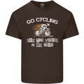 Go Cycling Say Voices in My Head Cyclist Kids T-Shirt Childrens Chocolate