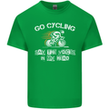 Go Cycling Say Voices in My Head Cyclist Kids T-Shirt Childrens Irish Green