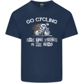Go Cycling Say Voices in My Head Cyclist Kids T-Shirt Childrens Navy Blue