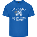 Go Cycling Say Voices in My Head Cyclist Kids T-Shirt Childrens Royal Blue