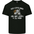Go Cycling Say Voices in My Head Cyclist Mens Cotton T-Shirt Tee Top Black