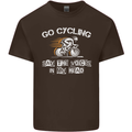 Go Cycling Say Voices in My Head Cyclist Mens Cotton T-Shirt Tee Top Dark Chocolate