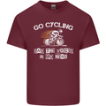 Go Cycling Say Voices in My Head Cyclist Mens Cotton T-Shirt Tee Top Maroon