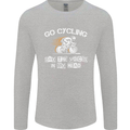 Go Cycling Say Voices in My Head Cyclist Mens Long Sleeve T-Shirt Sports Grey