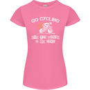 Go Cycling Say Voices in My Head Cyclist Womens Petite Cut T-Shirt Azalea