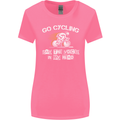 Go Cycling Say Voices in My Head Cyclist Womens Wider Cut T-Shirt Azalea