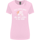 Go Cycling Say Voices in My Head Cyclist Womens Wider Cut T-Shirt Light Pink