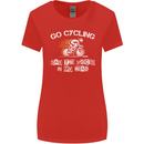 Go Cycling Say Voices in My Head Cyclist Womens Wider Cut T-Shirt Red