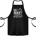 Go Heavy or Go Home Gym Training Top Cotton Apron 100% Organic Black