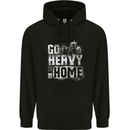 Go Heavy or Go Home Gym Training Top Mens Hoodie Black