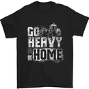 Go Heavy or Go Home Gym Training Top Mens T-Shirt Cotton Gildan Black