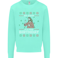 Go Jesus It's Your Birthday Funny Christmas Kids Sweatshirt Jumper Peppermint