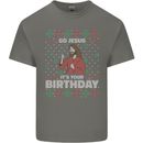Go Jesus It's Your Birthday Funny Christmas Kids T-Shirt Childrens Charcoal
