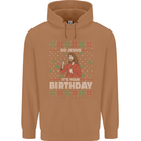 Go Jesus It's Your Birthday Funny Christmas Mens 80% Cotton Hoodie Caramel Latte