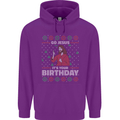 Go Jesus It's Your Birthday Funny Christmas Mens 80% Cotton Hoodie Purple
