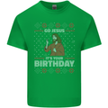 Go Jesus It's Your Birthday Funny Christmas Mens Cotton T-Shirt Tee Top Irish Green