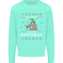 Go Jesus It's Your Birthday Funny Christmas Mens Sweatshirt Jumper Peppermint