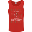 Go Jesus It's Your Birthday Funny Christmas Mens Vest Tank Top Red