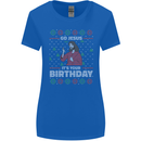 Go Jesus It's Your Birthday Funny Christmas Womens Wider Cut T-Shirt Royal Blue