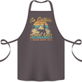 Go Outside Funny Camping Hiking Trekking Cotton Apron 100% Organic Dark Grey