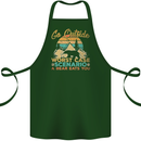 Go Outside Funny Camping Hiking Trekking Cotton Apron 100% Organic Forest Green