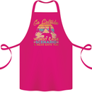 Go Outside Funny Camping Hiking Trekking Cotton Apron 100% Organic Pink