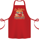 Go Outside Funny Camping Hiking Trekking Cotton Apron 100% Organic Red