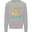 Go Outside Funny Camping Hiking Trekking Kids Sweatshirt Jumper Sports Grey
