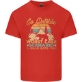 Go Outside Funny Camping Hiking Trekking Kids T-Shirt Childrens Red