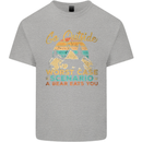 Go Outside Funny Camping Hiking Trekking Kids T-Shirt Childrens Sports Grey