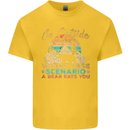 Go Outside Funny Camping Hiking Trekking Kids T-Shirt Childrens Yellow