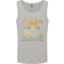 Go Outside Funny Camping Hiking Trekking Mens Vest Tank Top Sports Grey