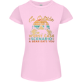 Go Outside Funny Camping Hiking Trekking Womens Petite Cut T-Shirt Light Pink