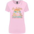 Go Outside Funny Camping Hiking Trekking Womens Wider Cut T-Shirt Light Pink