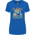 Go Outside Funny Camping Hiking Trekking Womens Wider Cut T-Shirt Royal Blue