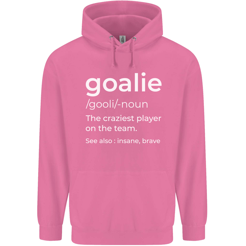 Goalie Keeper Football Ice Hockey Funny Childrens Kids Hoodie Azalea