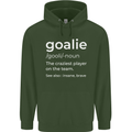 Goalie Keeper Football Ice Hockey Funny Childrens Kids Hoodie Forest Green