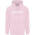 Goalie Keeper Football Ice Hockey Funny Childrens Kids Hoodie Light Pink
