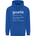 Goalie Keeper Football Ice Hockey Funny Childrens Kids Hoodie Royal Blue