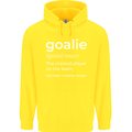 Goalie Keeper Football Ice Hockey Funny Childrens Kids Hoodie Yellow