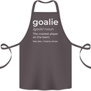Goalie Keeper Football Ice Hockey Funny Cotton Apron 100% Organic Dark Grey