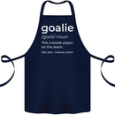 Goalie Keeper Football Ice Hockey Funny Cotton Apron 100% Organic Navy Blue