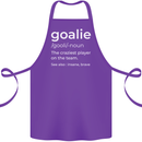 Goalie Keeper Football Ice Hockey Funny Cotton Apron 100% Organic Purple