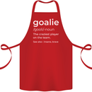 Goalie Keeper Football Ice Hockey Funny Cotton Apron 100% Organic Red