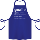Goalie Keeper Football Ice Hockey Funny Cotton Apron 100% Organic Royal Blue