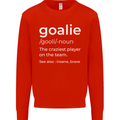 Goalie Keeper Football Ice Hockey Funny Kids Sweatshirt Jumper Bright Red