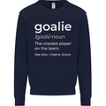 Goalie Keeper Football Ice Hockey Funny Kids Sweatshirt Jumper Navy Blue